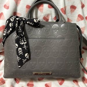 Betsy Johnson Embossed Skull Purse